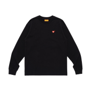 Human Made Heart Badge L/S T-Shirt Black