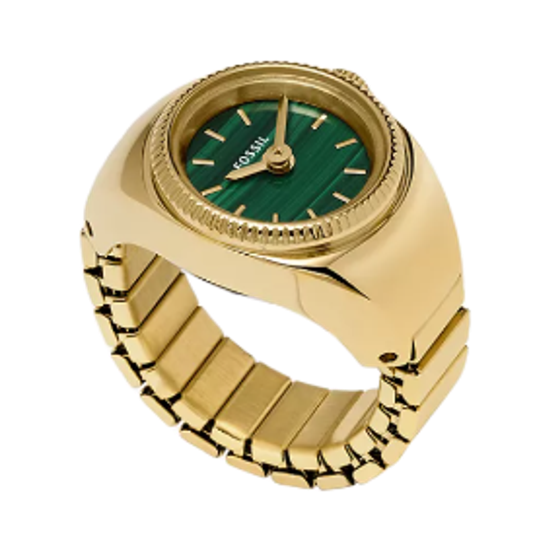 ES5308 (W) Fossil Watch Ring Two-Hand 15mm Stainless Steel Green Gold