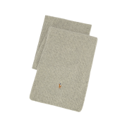 [10%적립] Polo Ralph Lauren Rib Knit Wool Blend Scarf Andover Heather - 25FW