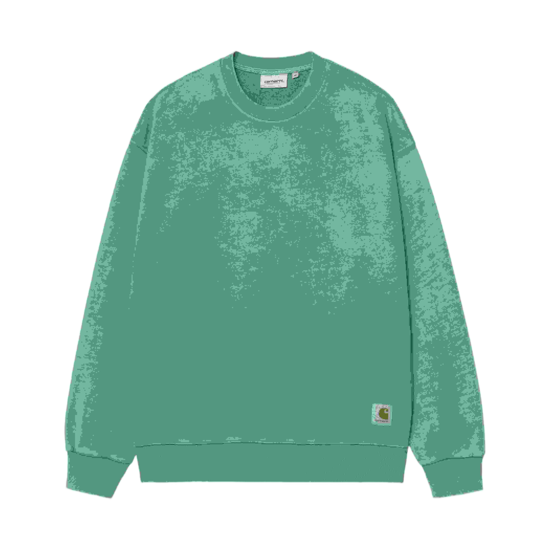 I035186-2ZU-5F Carhartt WIP Hudson Sweatshirt Saguaro Chalk Wash