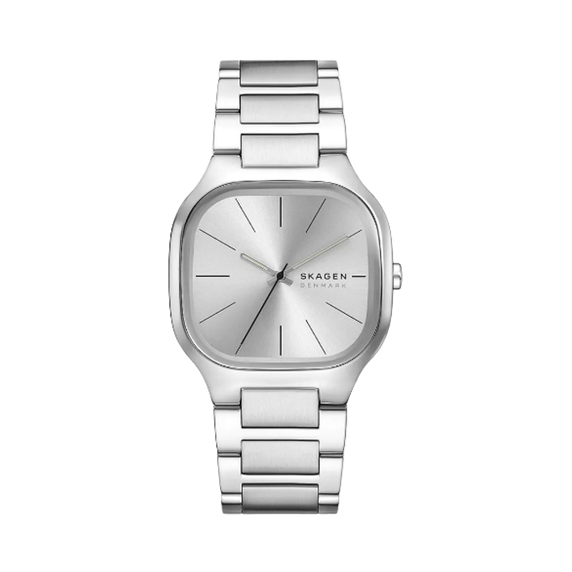 스카겐 멜렘 쿼츠 쓰리핸드 40mm 스테인리스 스틸 실버(Skagen Mellem Quartz Three-Hand 40mm Stainless Steel Silver)
