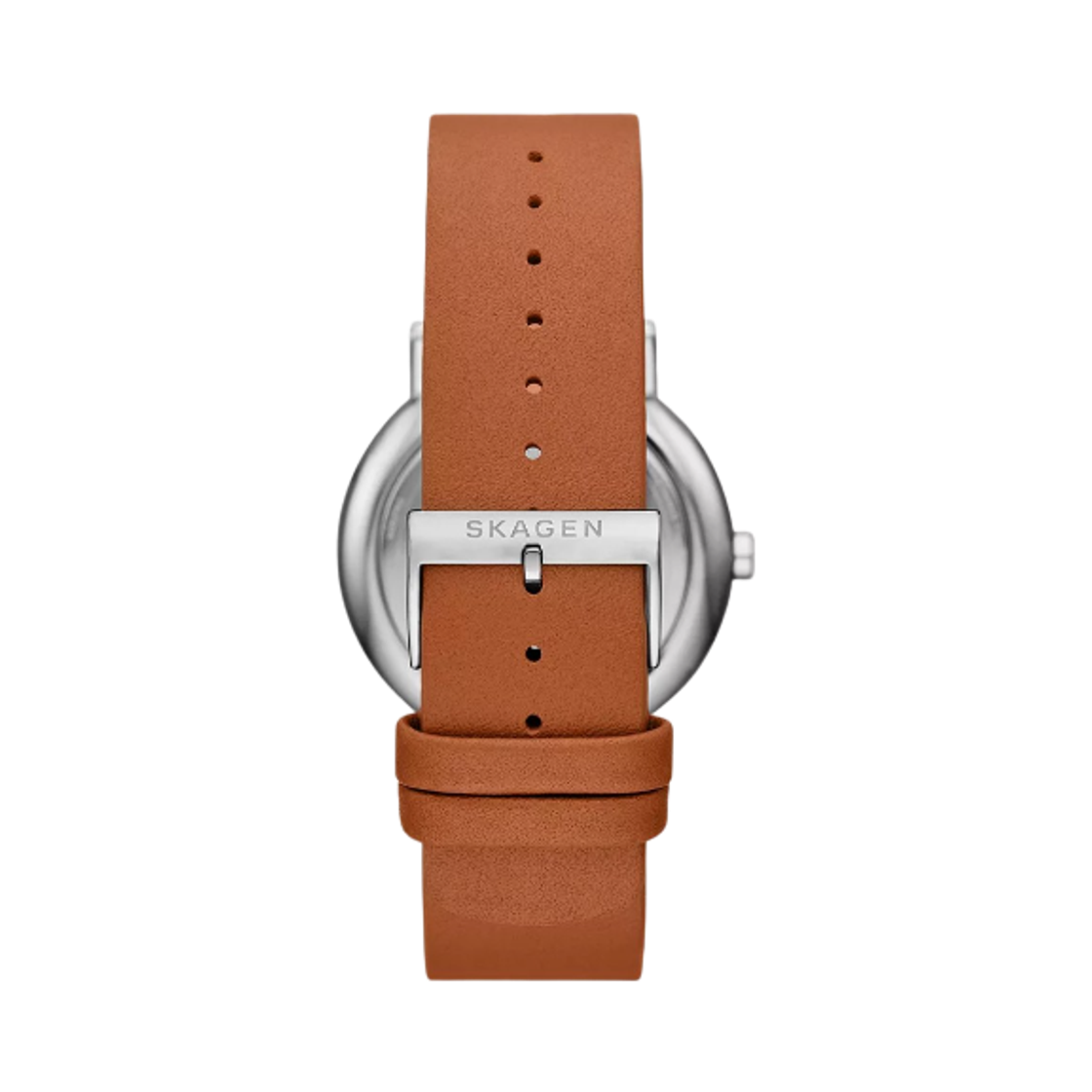 스카겐 시그니쳐 쿼츠 멀티펑션 40mm 블루 레더 브라운(Skagen Signature Quartz Multifunction 40mm Blue Leather Brown) - 2