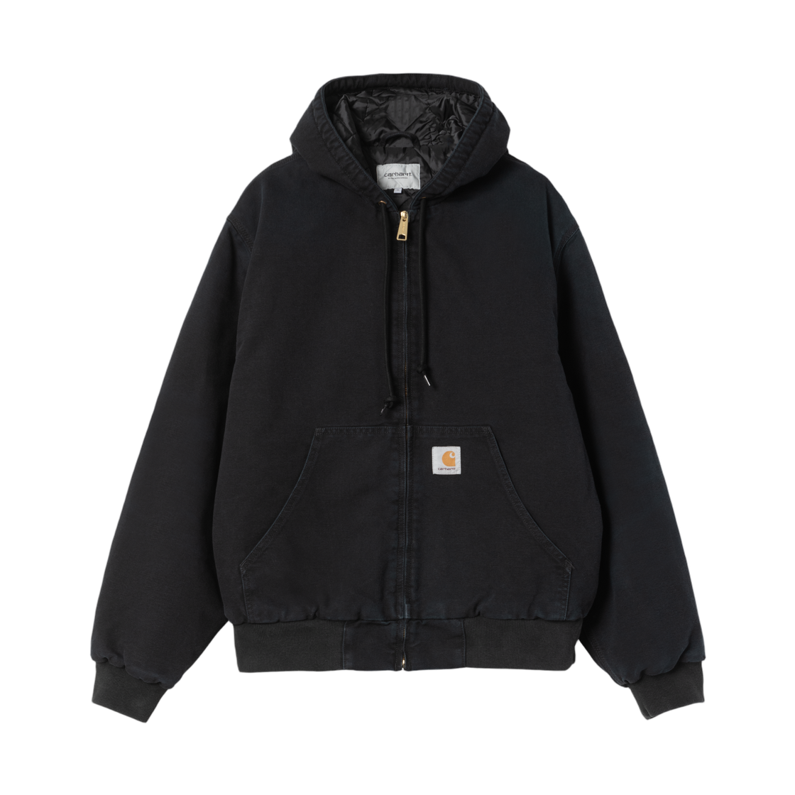 칼하트 WIP OG 액티브 자켓 블랙 스톤 캔버스(Carhartt WIP OG Active Jacket Black Stone Canvas)