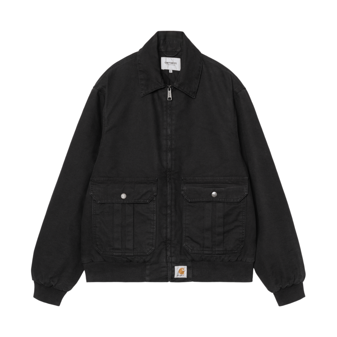 I035617-89-06 Carhartt WIP Stanton Jacket Black Stone Washed