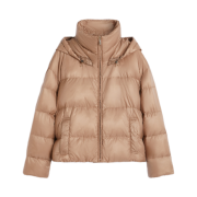 (W) Max Mara The Cube Trebi Water-Repellent Down Jacket Camel