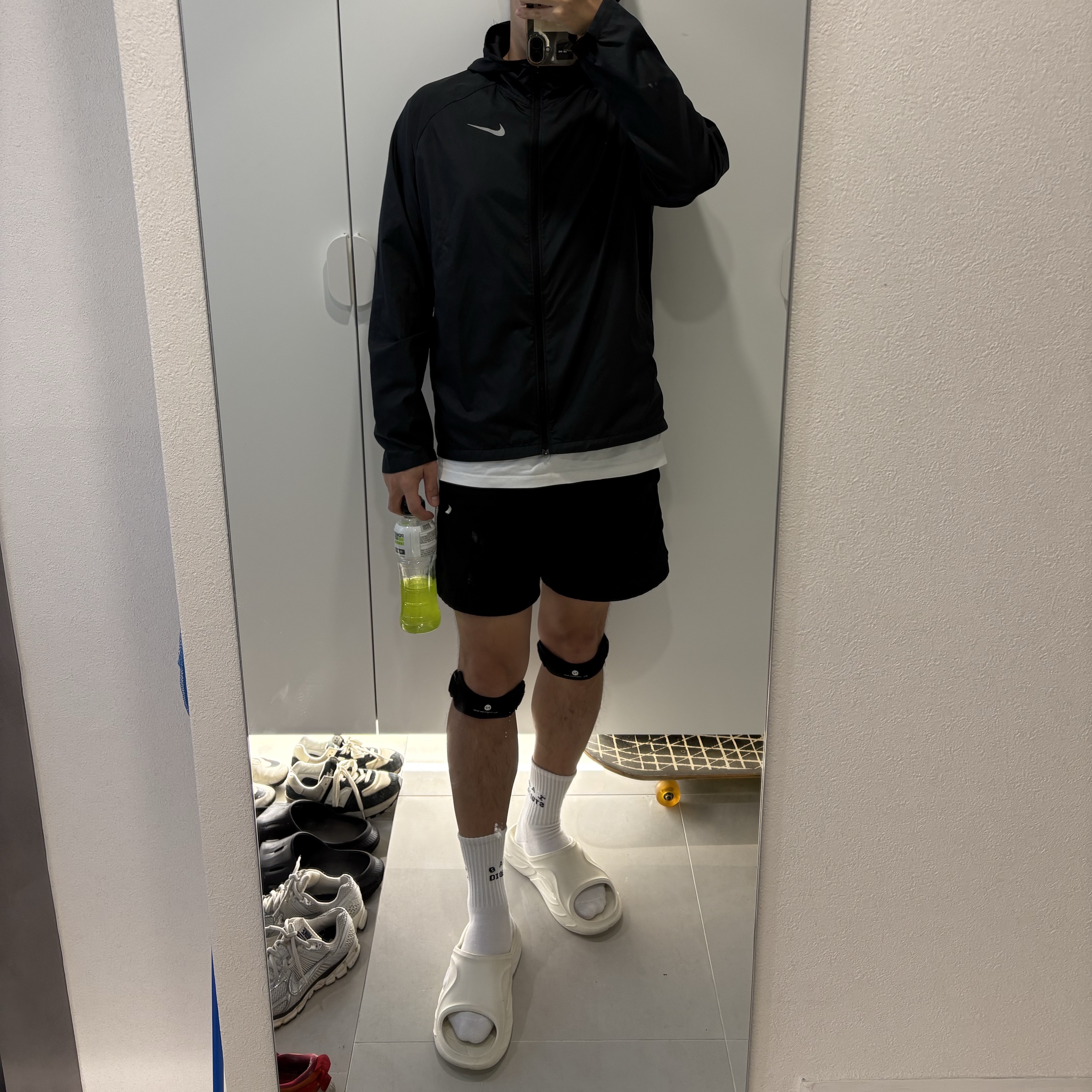 Nike NSW Dri-Fit Running Jacket Black - Asia 착용 스타일