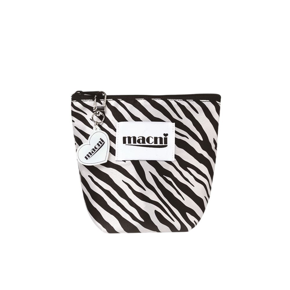 마크니 지브라 스탠디 파우치 화이트(MACNI ZEBRA STANDY POUCH WHITE)