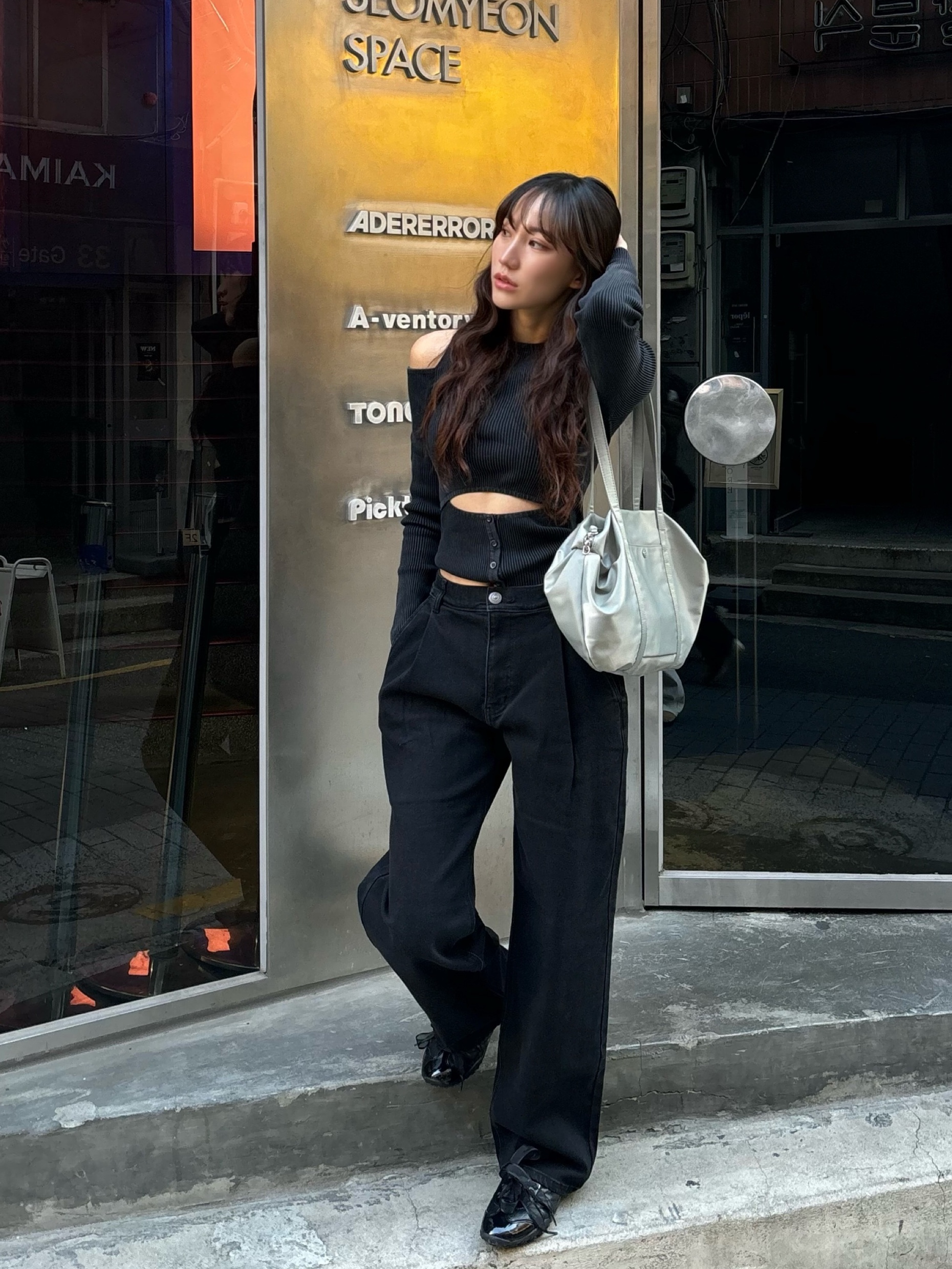 COREOFALCHEMY Comfort Plie MaryJane Black 착용 스타일 - 1