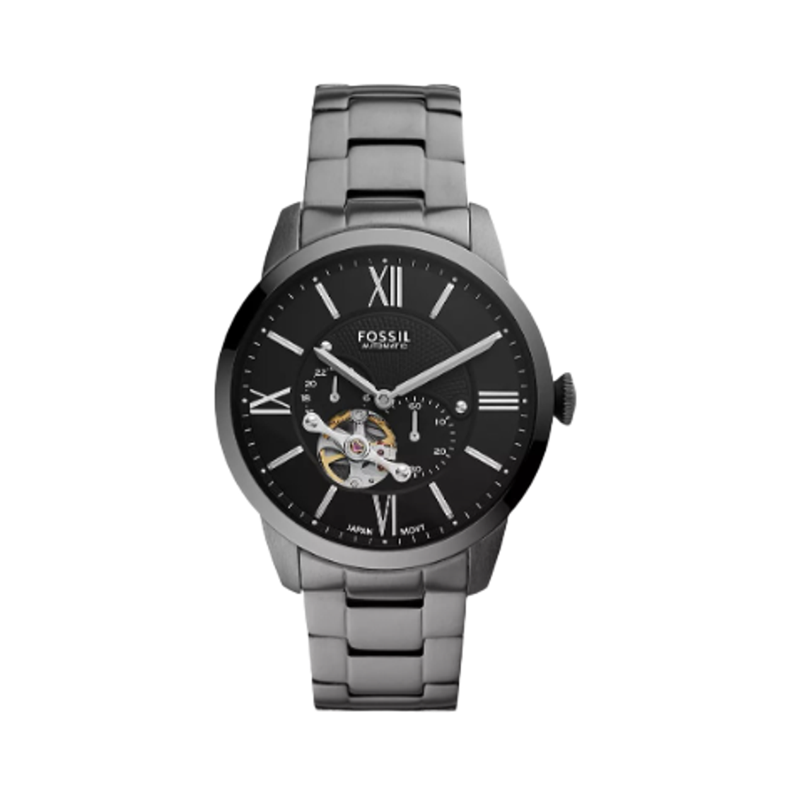 ME3172 Fossil Townsman Automatic Multifunction 44mm Stainless Steel Black Smoke