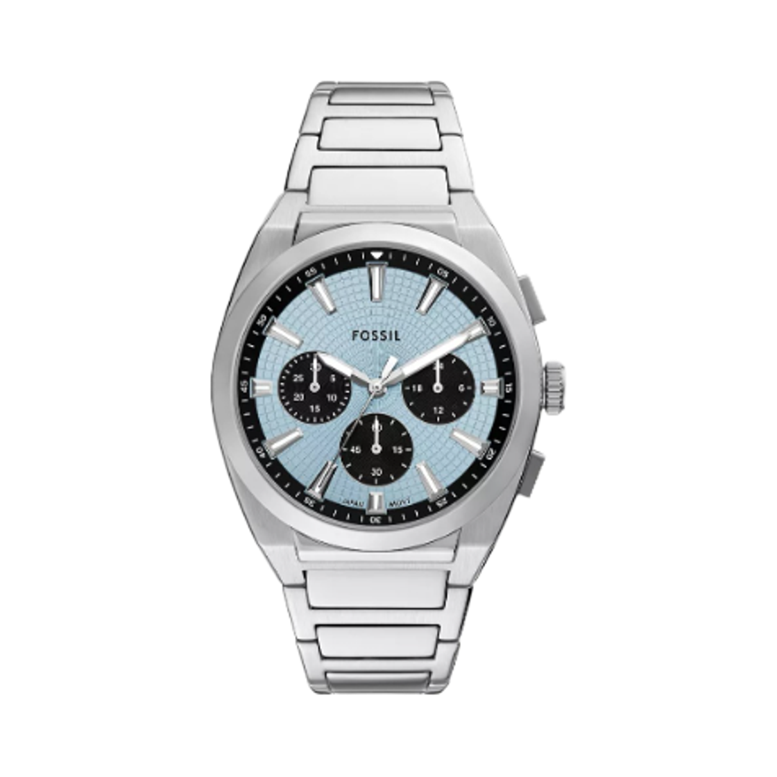 FS6105 Fossil Everett Quartz Chronograph 44mm Stainless Steel Blue Silver