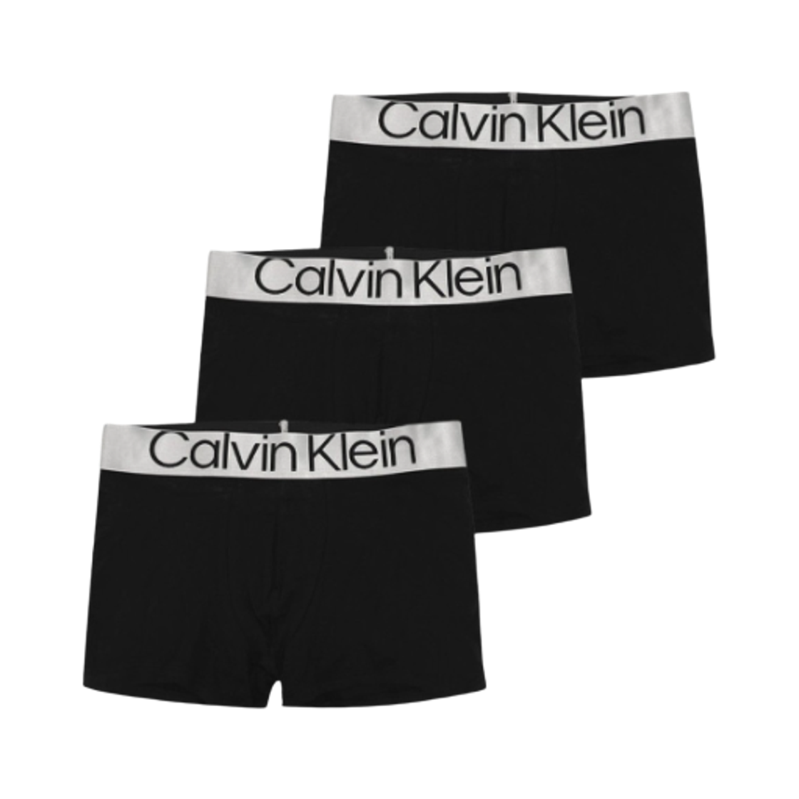 캘빈 클라인 로고 3팩 박서 브리프 블랙(Calvin Klein Logo 3-pack Boxer Briefs Black)