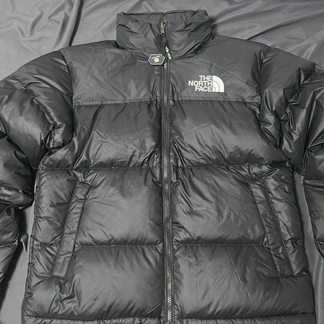 The North Face 1996 Eco Nuptse Jacket Black 착용 스타일
