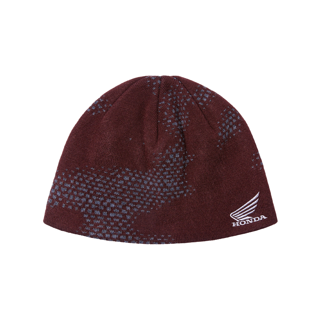 HFX2BN731ABU Honda Camo Pattern Beanie Burgundy