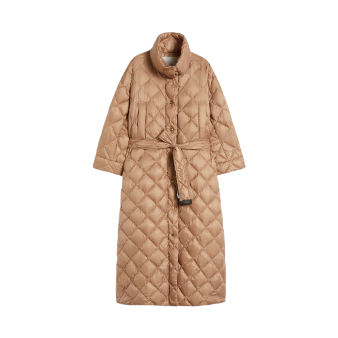 TREPIL-040 (W) Max Mara The Cube Trepil Water-Repellent Quilted Fabric Down Jacket Camel