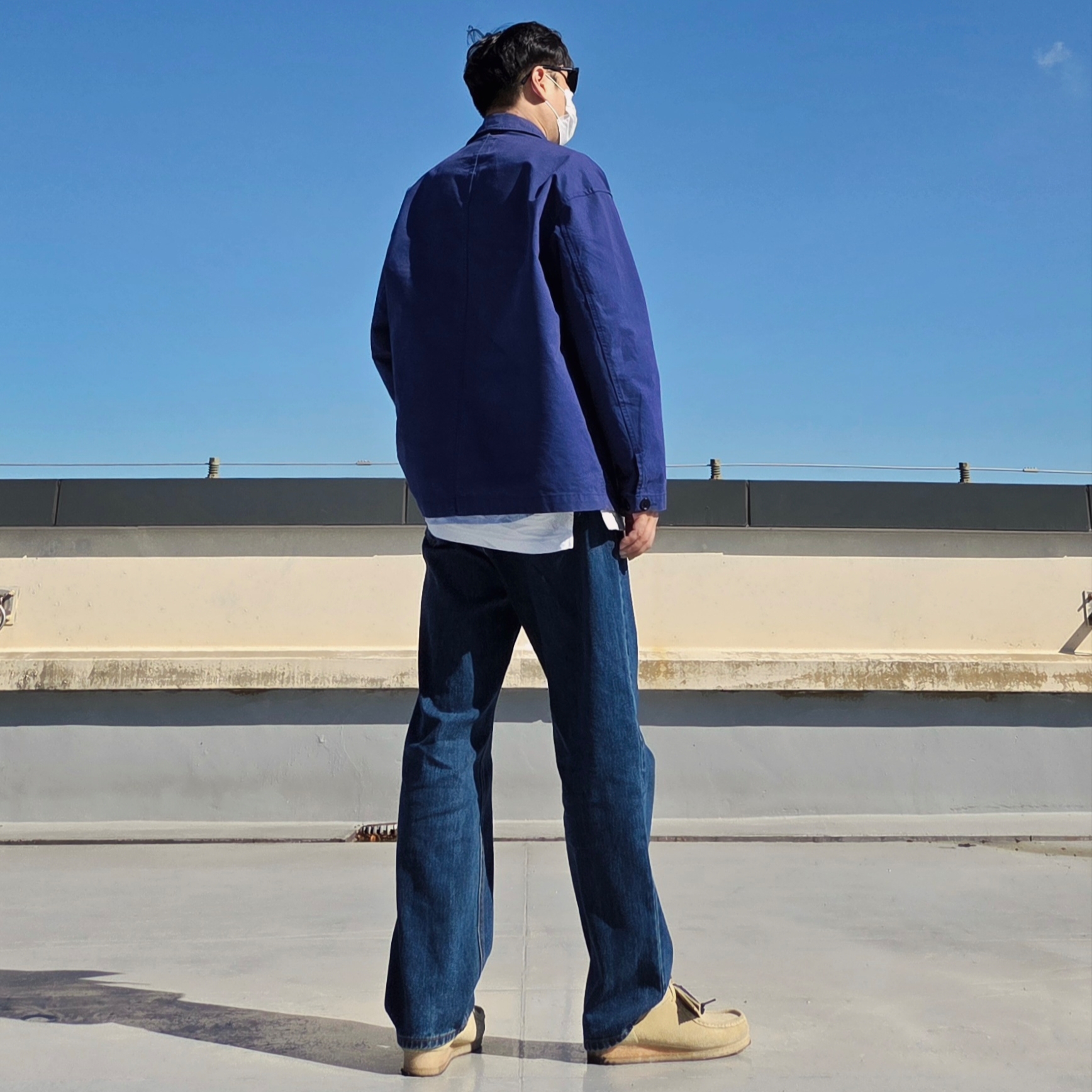 Clarks Wallabee Maple Suede, Gentle Monster Sal 01 Black 착용 스타일 - 4