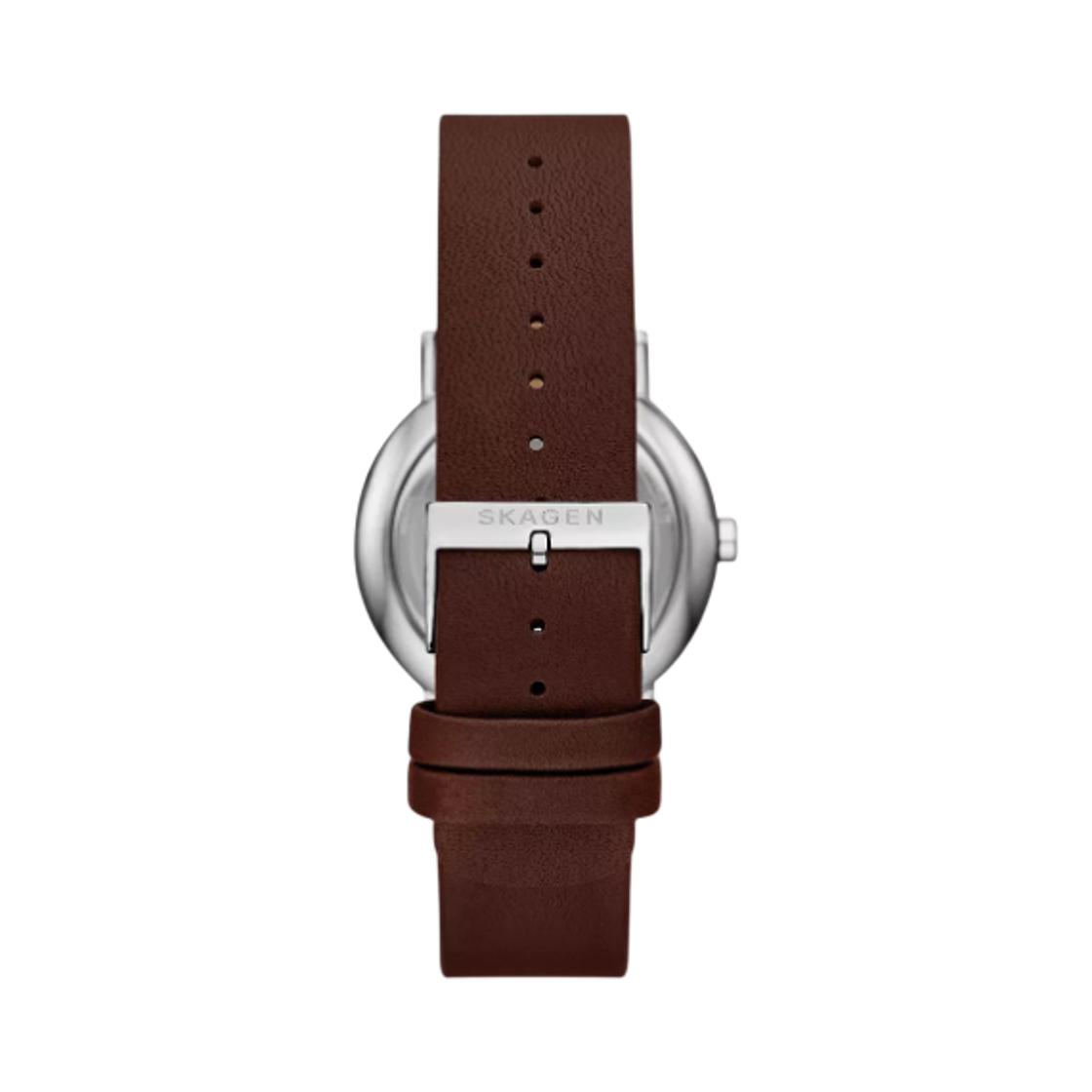스카겐 시그니쳐 쿼츠 멀티펑션 40mm 그레이 레더 브라운(Skagen Signature Quartz Multifunction 40mm Grey Leather Brown) - 2