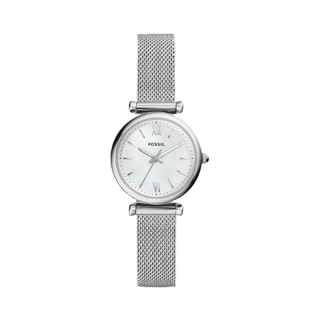 ES4432 (W) Fossil Carlie Mini Quartz Three-Hand 29mm Stainless Steel Silver