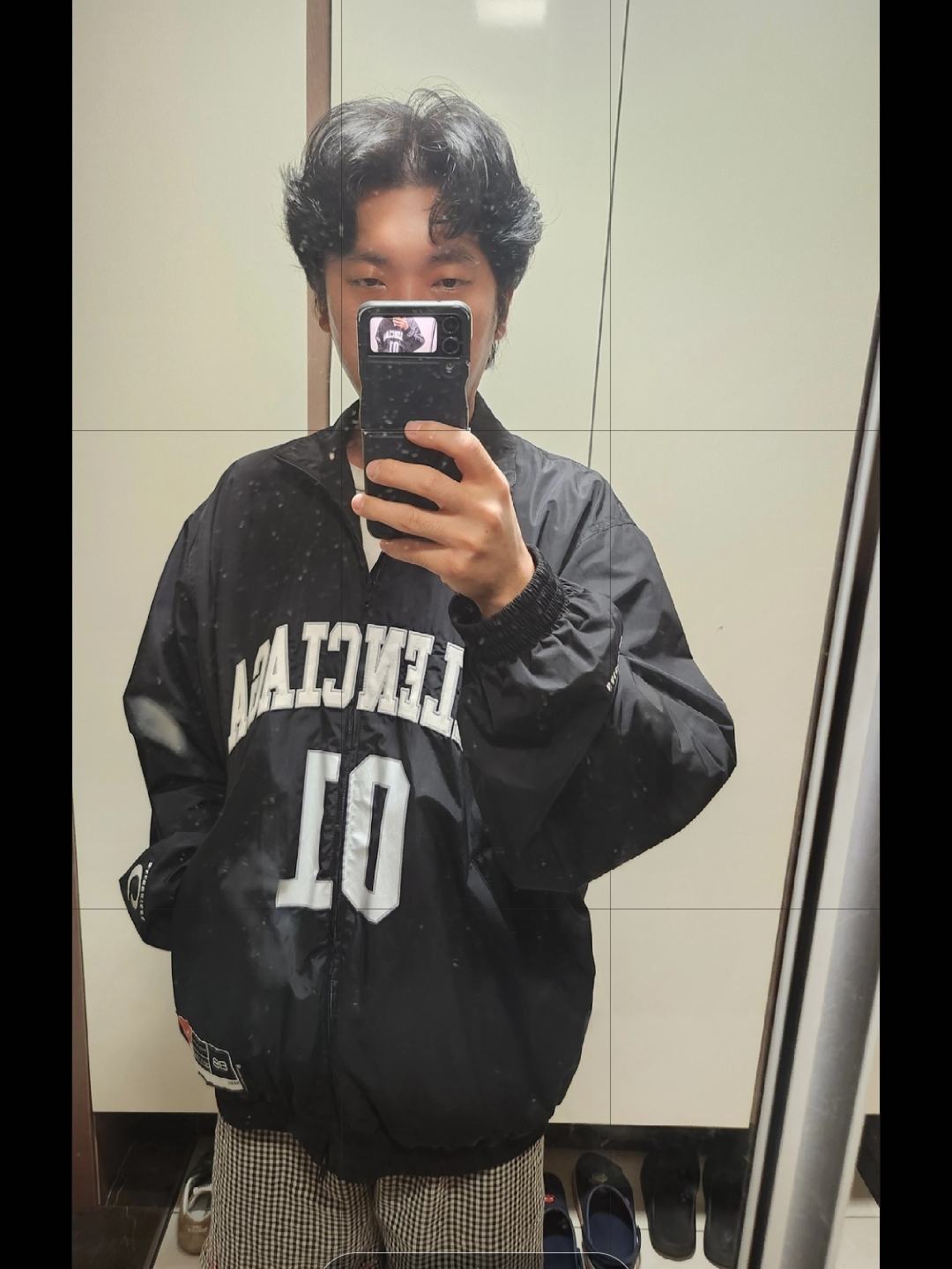 Balenciaga Basketball Series Tracksuit Jacket Black 착용 스타일