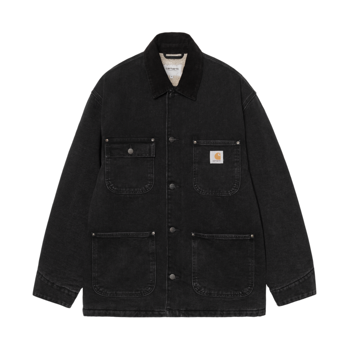 칼하트 WIP OG 초어 코트 블랙 스톤 워시드(Carhartt WIP OG Chore Coat Black Stone Washed) - 1