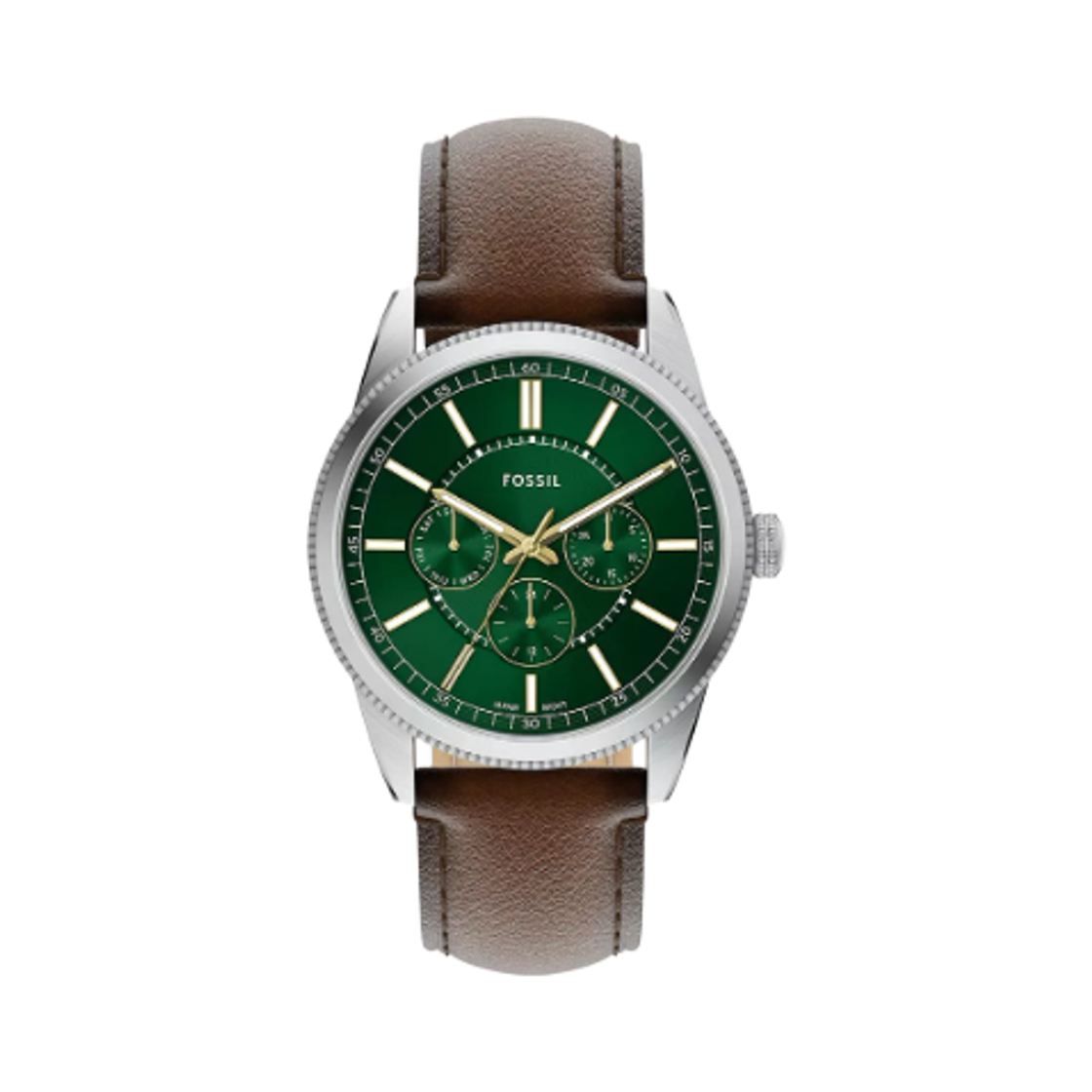 FS6137 Fossil Pearson Quartz Multifunction 42mm Leather Green Brown