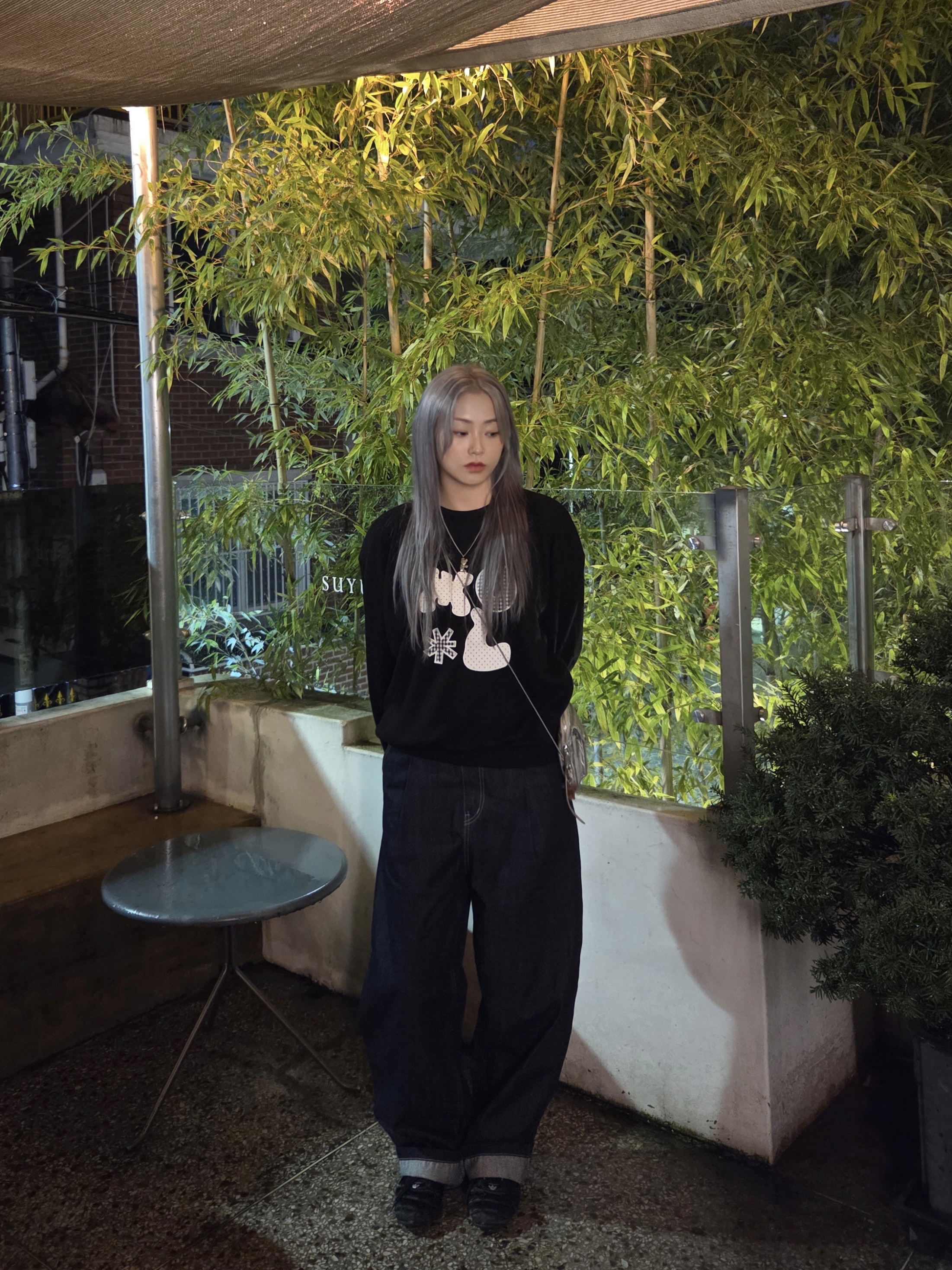 (W) Adidas Adiracer Lo Core Black Silver Metallic, Heaven by Marc Jacobs Friendship Necklace Set Silver Ox (Set of 2) 착용 스타일 - 2