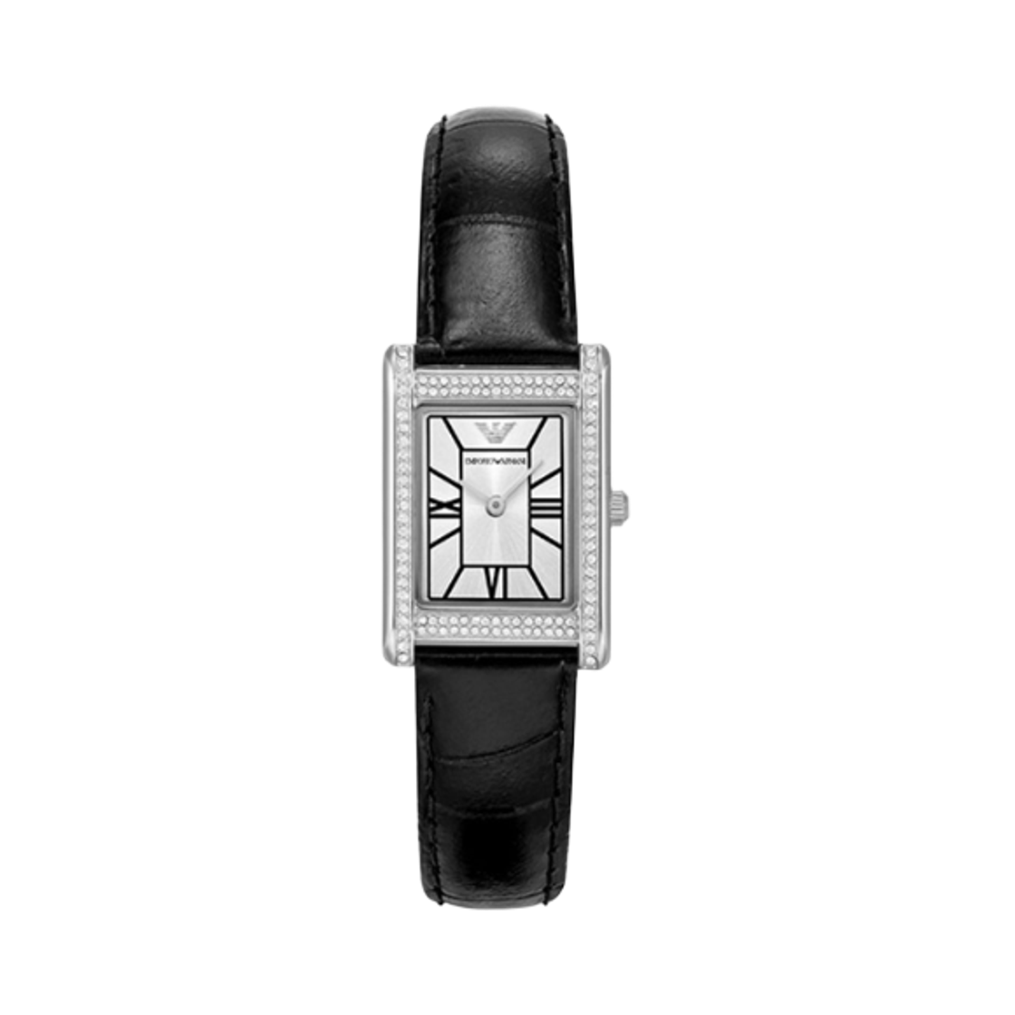 AR11623 (W) Emporio Armani Quartz Two-Hand 32mm Leather Silver Black