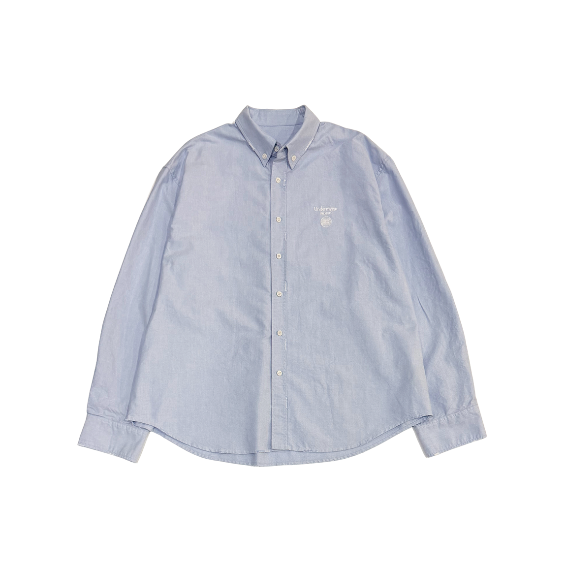언더마이카 무.147 콤비 베이직 워시드 옥스포드 셔츠 스카이(Undermycar MU.147 Combi Basic Washed Oxford Shirts Sky)