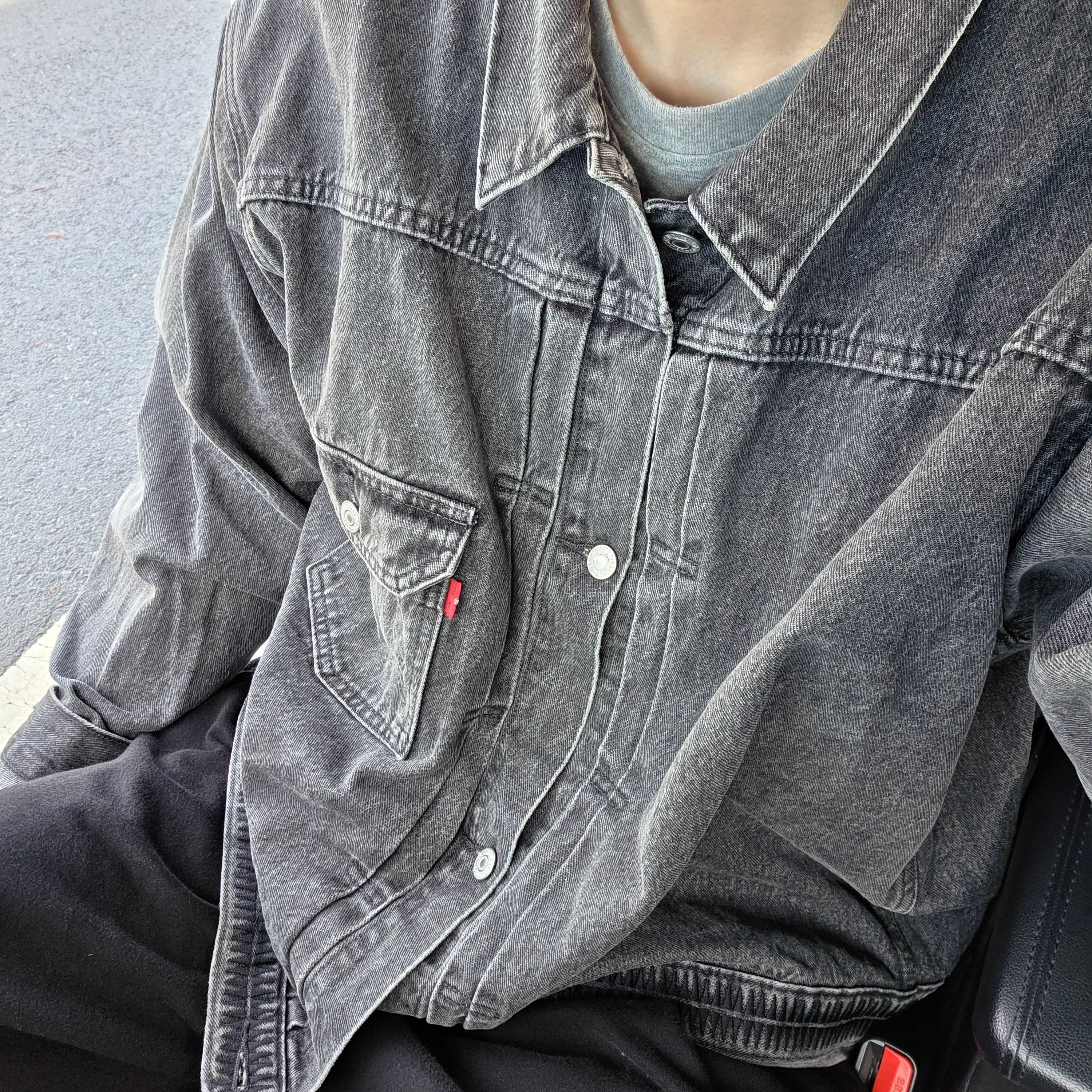 Levi’s x Undercover UC1E9202 Jacket Gray 착용 스타일