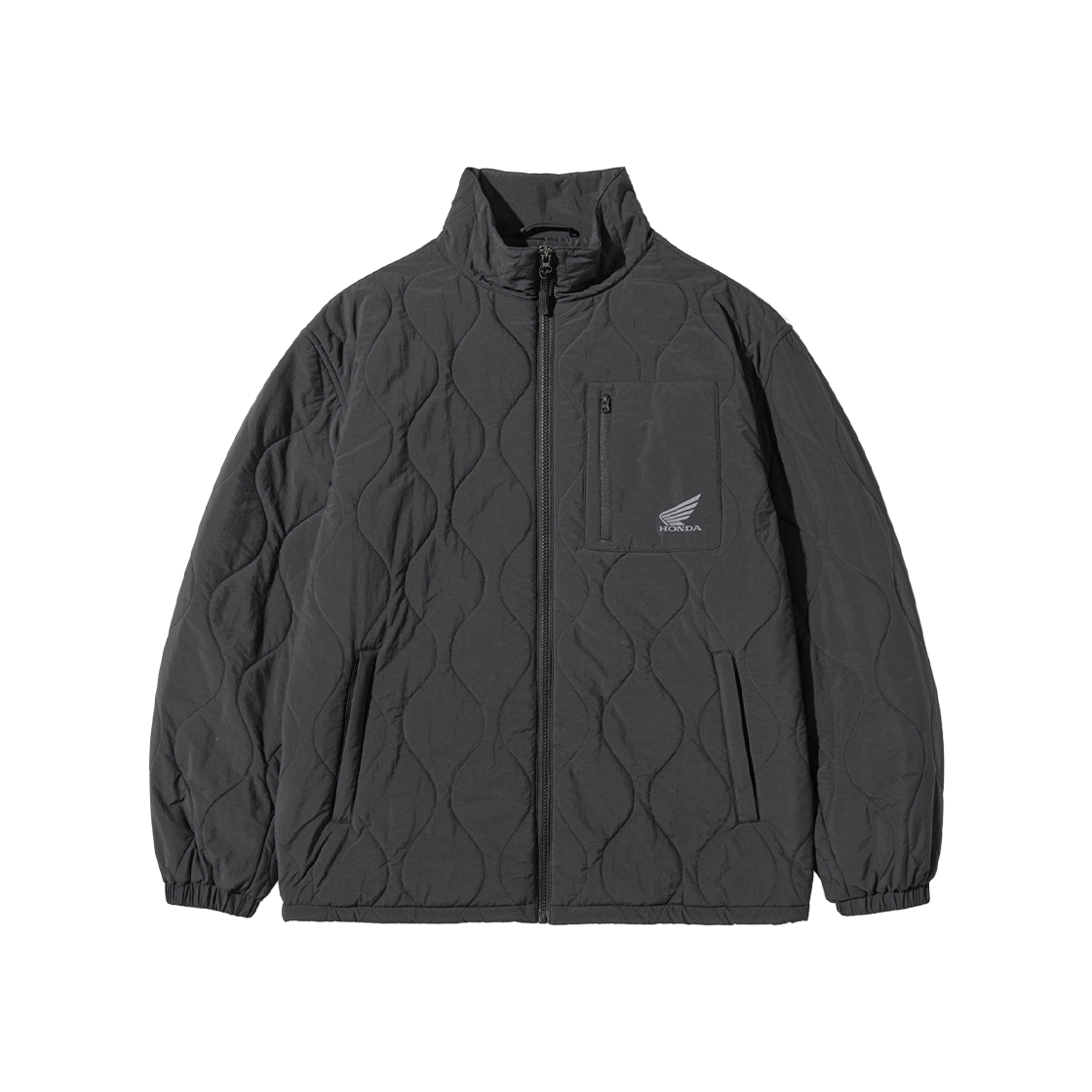 HFW1QJ301ABK Honda Quilting Collarless Jacket Black