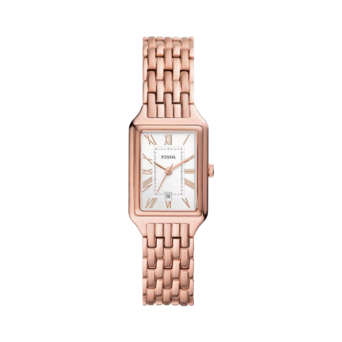 ES5271 (W) Fossil Raquel Three-Hand Date 23mm Stainless Steel White Rose Gold