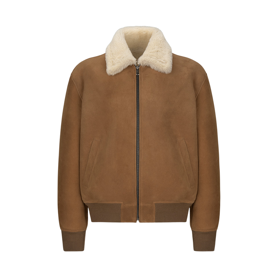 노이스 램스킨 시어링 재킷 카멜