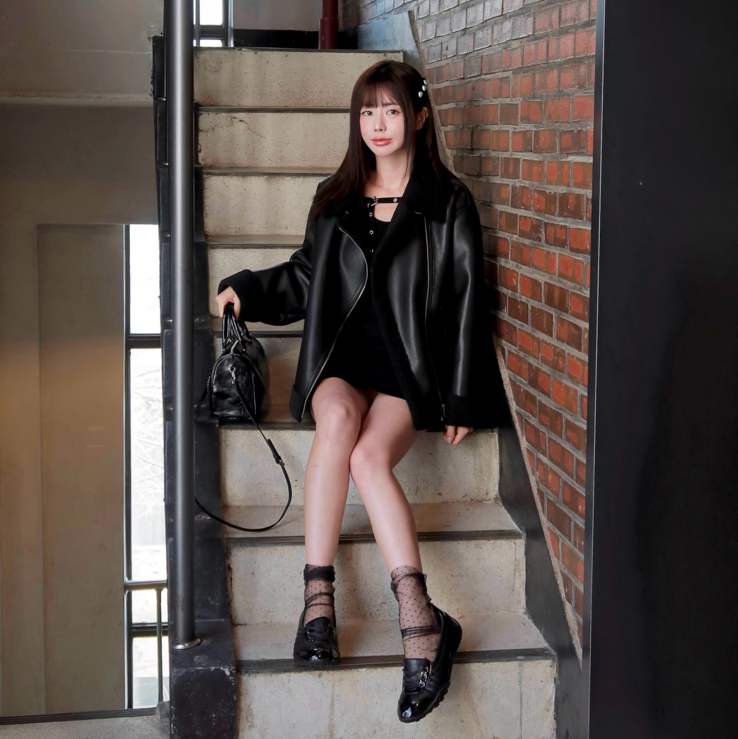 COREOFALCHEMY Comfort Plie MaryJane Black 착용 스타일 - 1