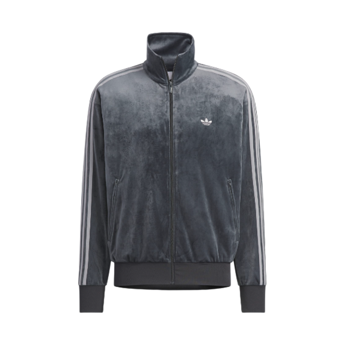 아디다스 파이어버드 벨루어 트랙탑 그레이 - KR 사이즈(Adidas Firebird Velour Track Top Grey - KR Sizing)
