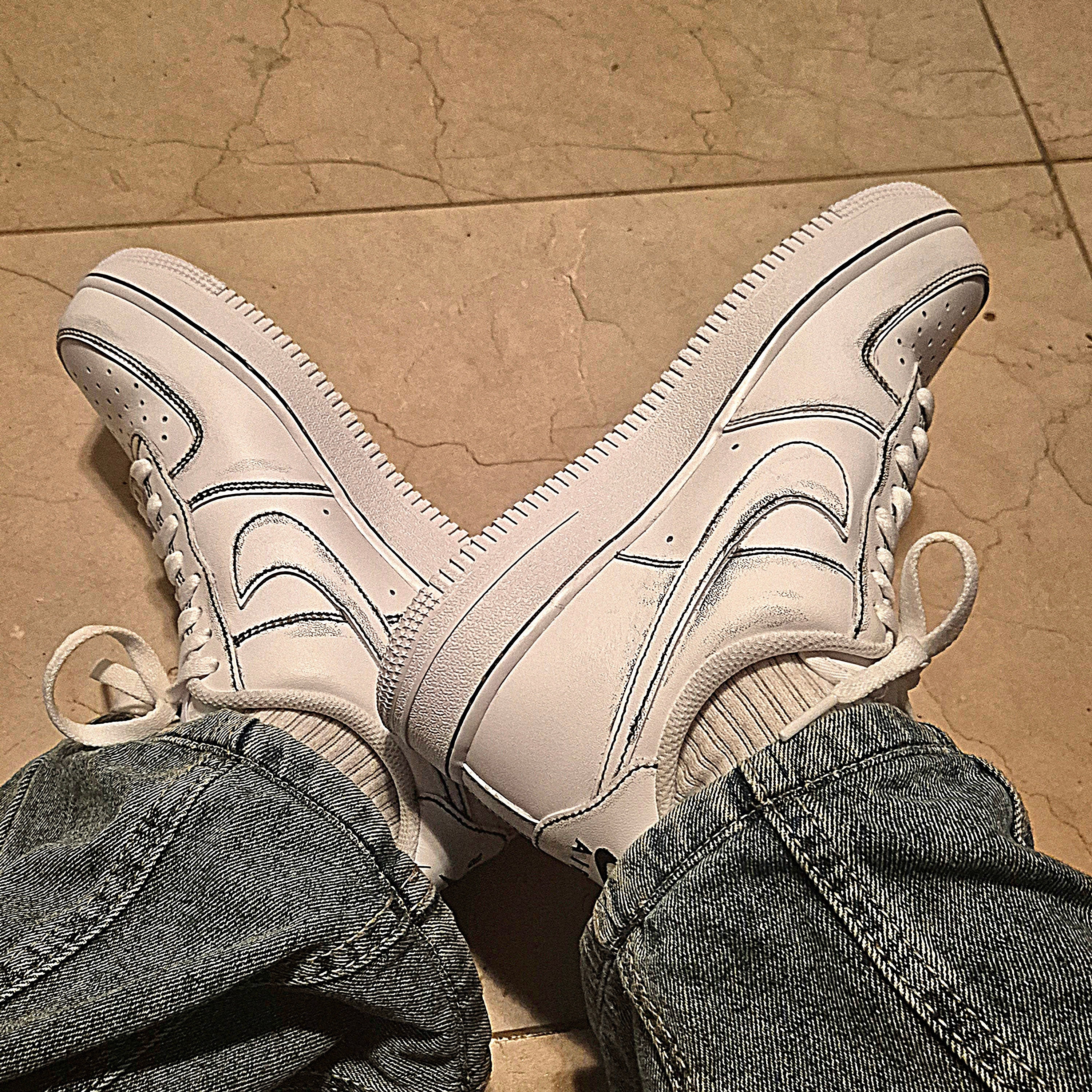 Nike Air Force 1 '07 Low White 착용 스타일 - 1