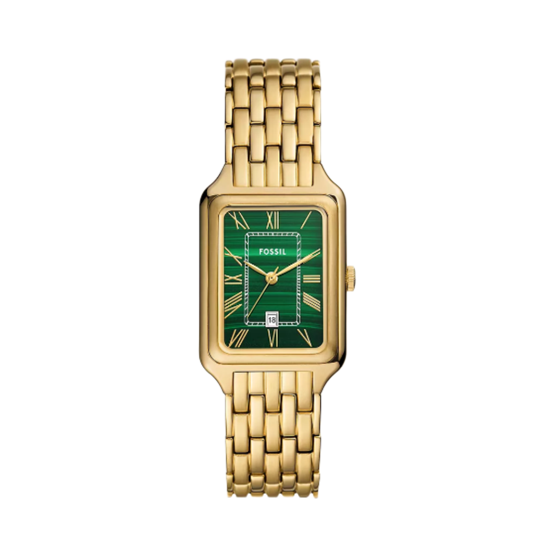 ES5341 (W) Fossil Raquel Three-Hand Date 26mm Stainless Steel Green Gold