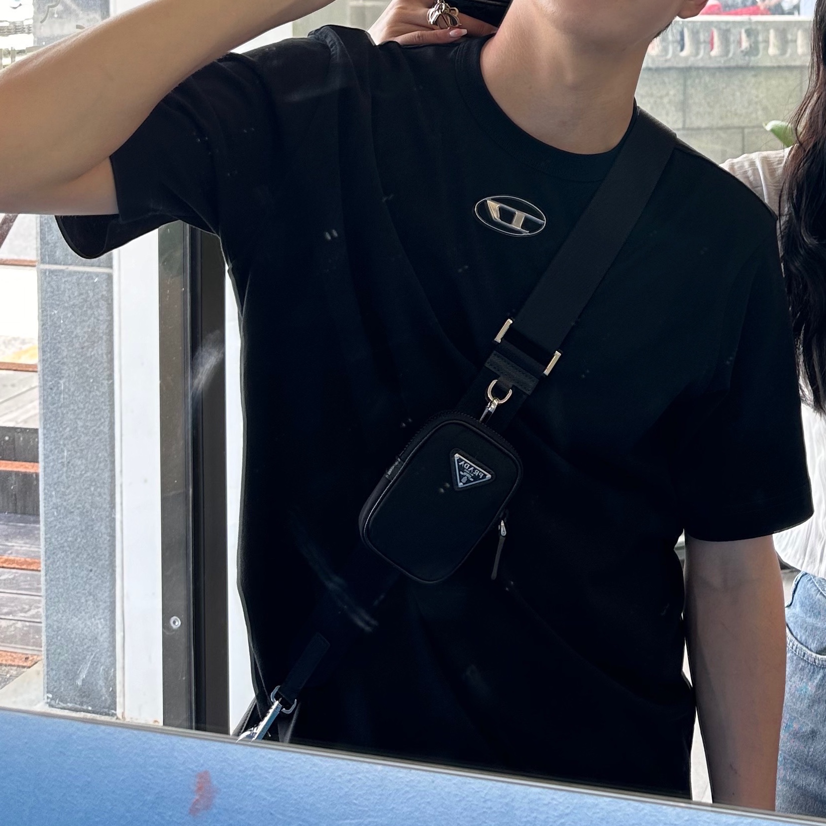 Diesel T-Just-Od T-shirt Black 착용 스타일