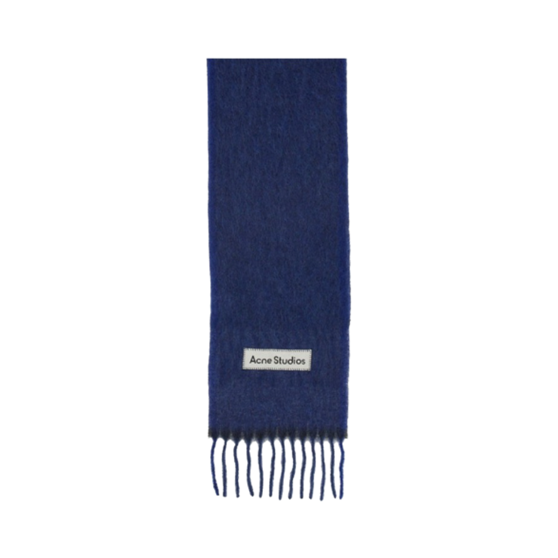 CA0290-DUQ Acne Studios Mohair Wool Fringe Muffler Blue