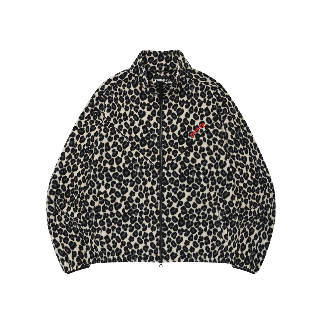트레셔 매거진 플리스 트랙 하이넥 집업 레오파드(THRASHER Magaznie Fleece Track High Neck Zip-up Leopard)