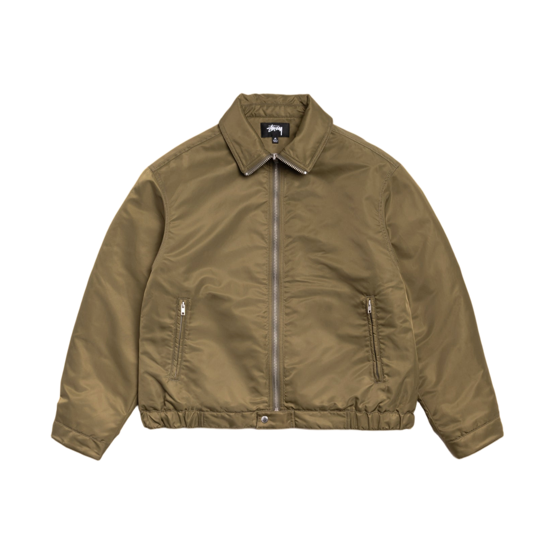 115887 Stussy Pile Lined Zip Jacket Olive