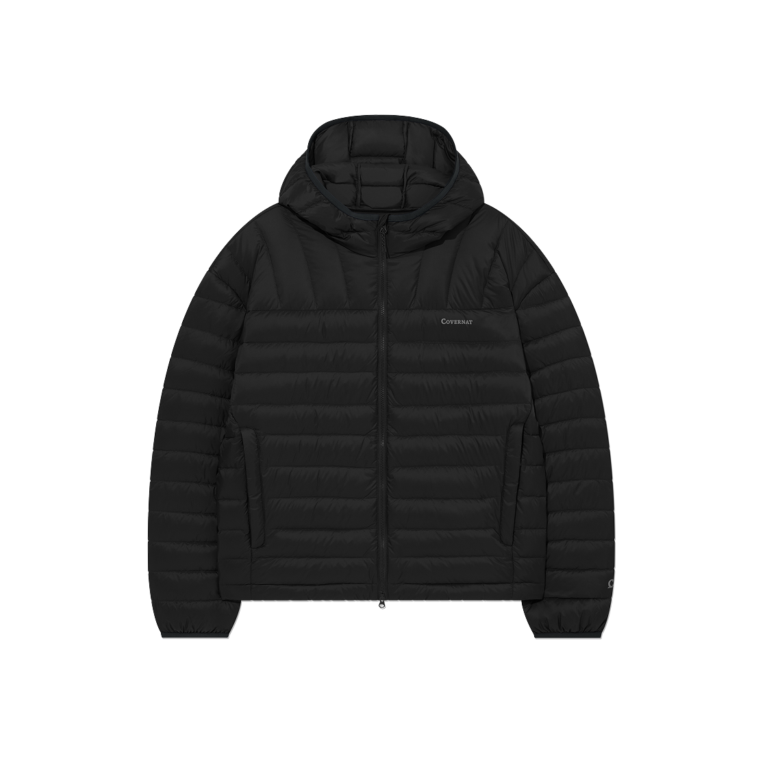 CO2504DP21BK Covernat Coverlight Packable Hoodie Down Black