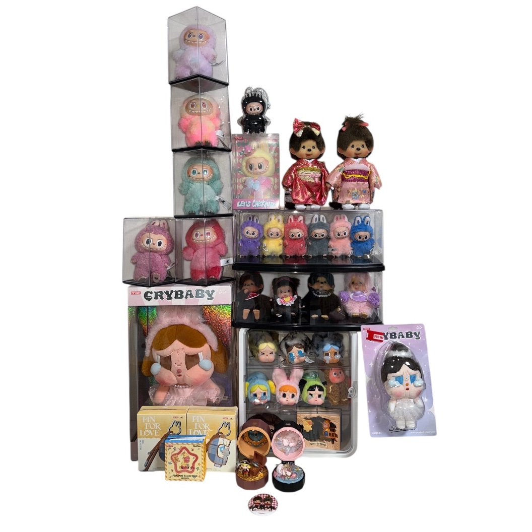 Pop Mart Labubu The Monsters Pin For Love Series Vinyl Plush Pendant (N-Z) R (Opened Case) 착용 스타일