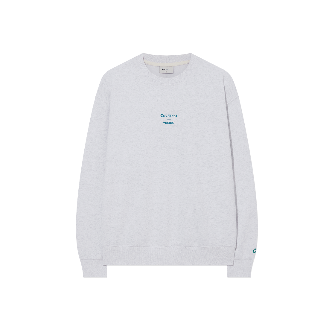 CO2503CRY1HG [Covernat X Yosigo] Under The Water Sweatshirt Heather Gray