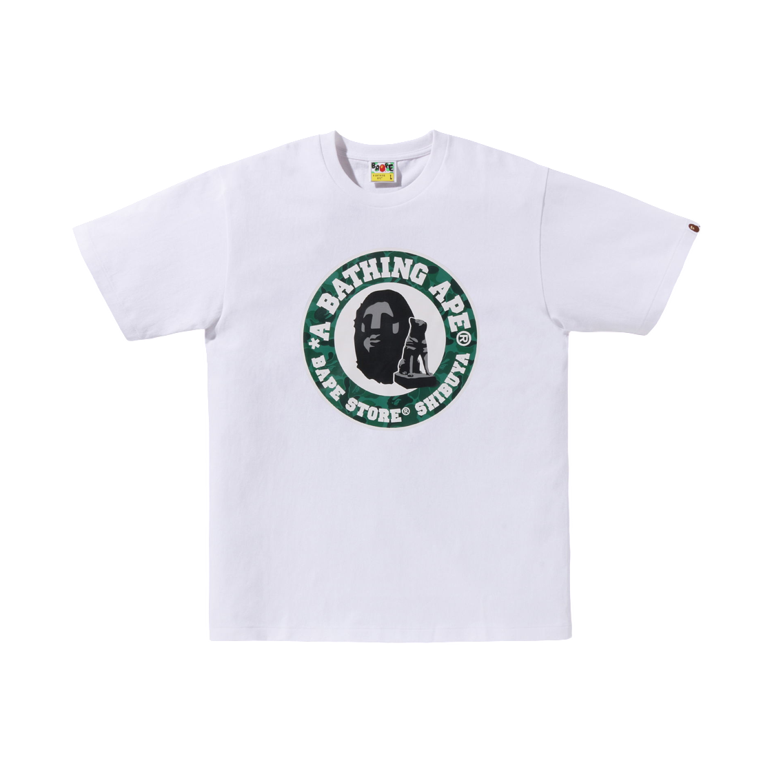 - BAPE Shibuya T-Shirt White - Shibuya Store Exclusive