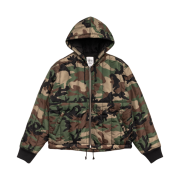 Stussy Quilted Nylon Work Jacket Woodland Camo