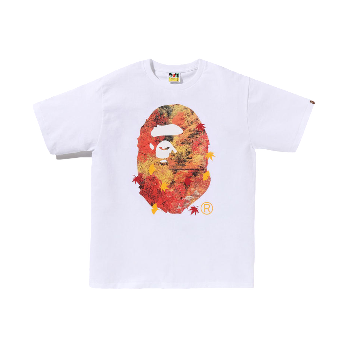 베이프 재팬 어텀 포토 에이프 헤드 티셔츠 화이트(BAPE Japan Autumn Photo Ape Head T-Shirt White)