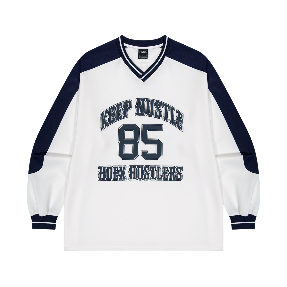 H253URLTL170WH HDEX Color Block Jersey Long Sleeve White