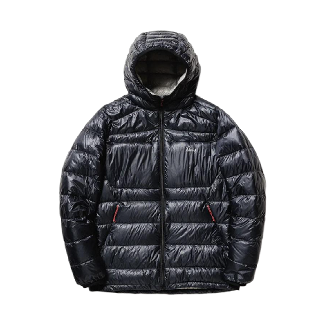 - Nanga Minimarhythm Down Zip Hoodie Black Light Grey