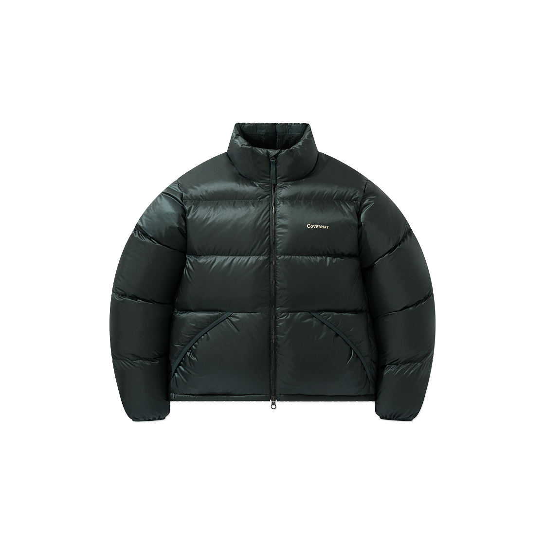 CO2504DP02RG Covernat Pertex Civic Rds Short Puffer Dark Green