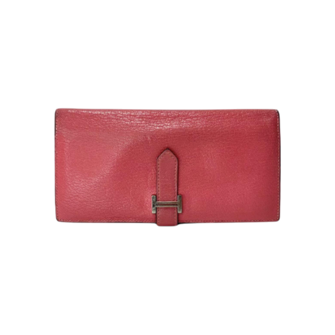 에르메스 베안 장지갑 네온핑크 은장 앱송 A각인(Hermes Bearn Long Wallet Neon Pink Silver Hardware A Engraving) - 1