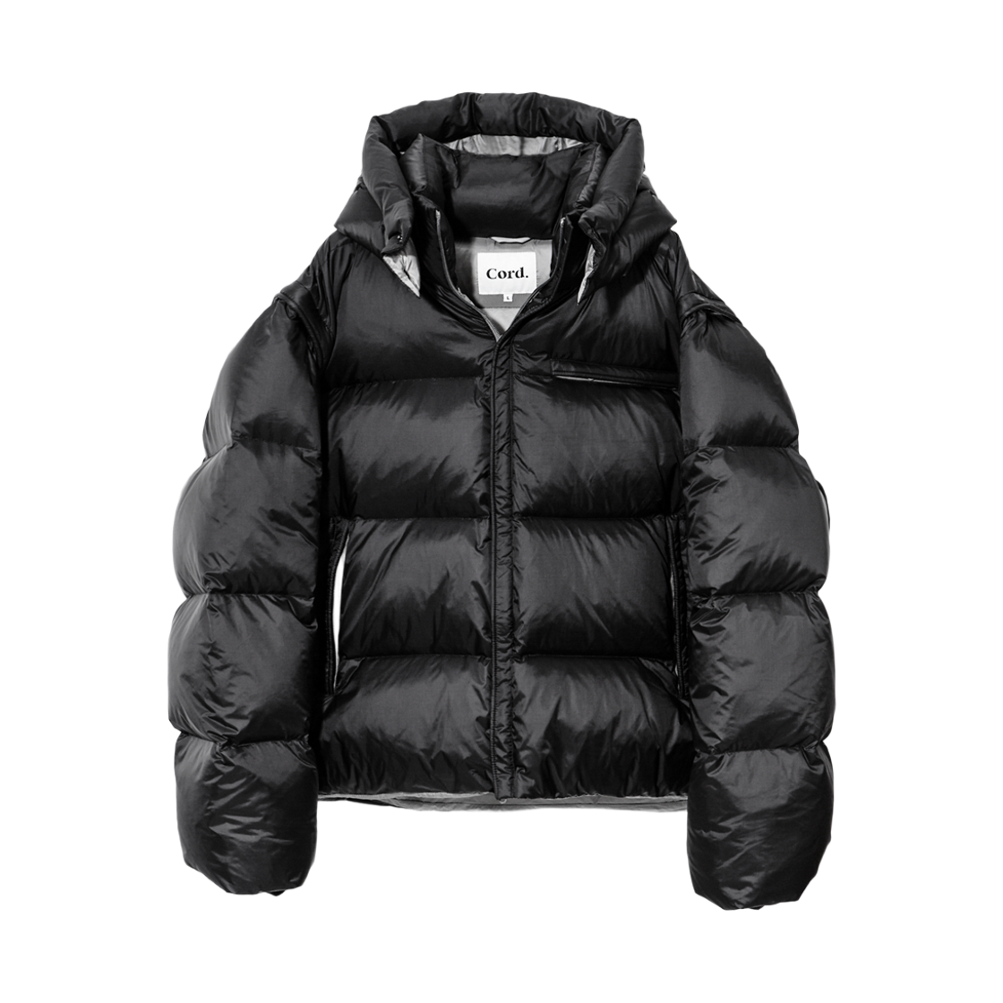 코드 멀티-웨이 헤비 다운 푸퍼 블랙(Cord Multi-way Heavy Down Puffer Black)
